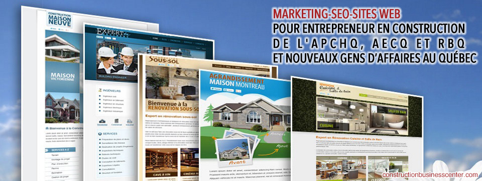 marketing seo site web pour entrepreneur en construction apchq aecq rbq montreal quebec