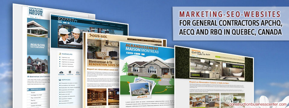 marketing seo websites for general contractors apchq aecq rbq